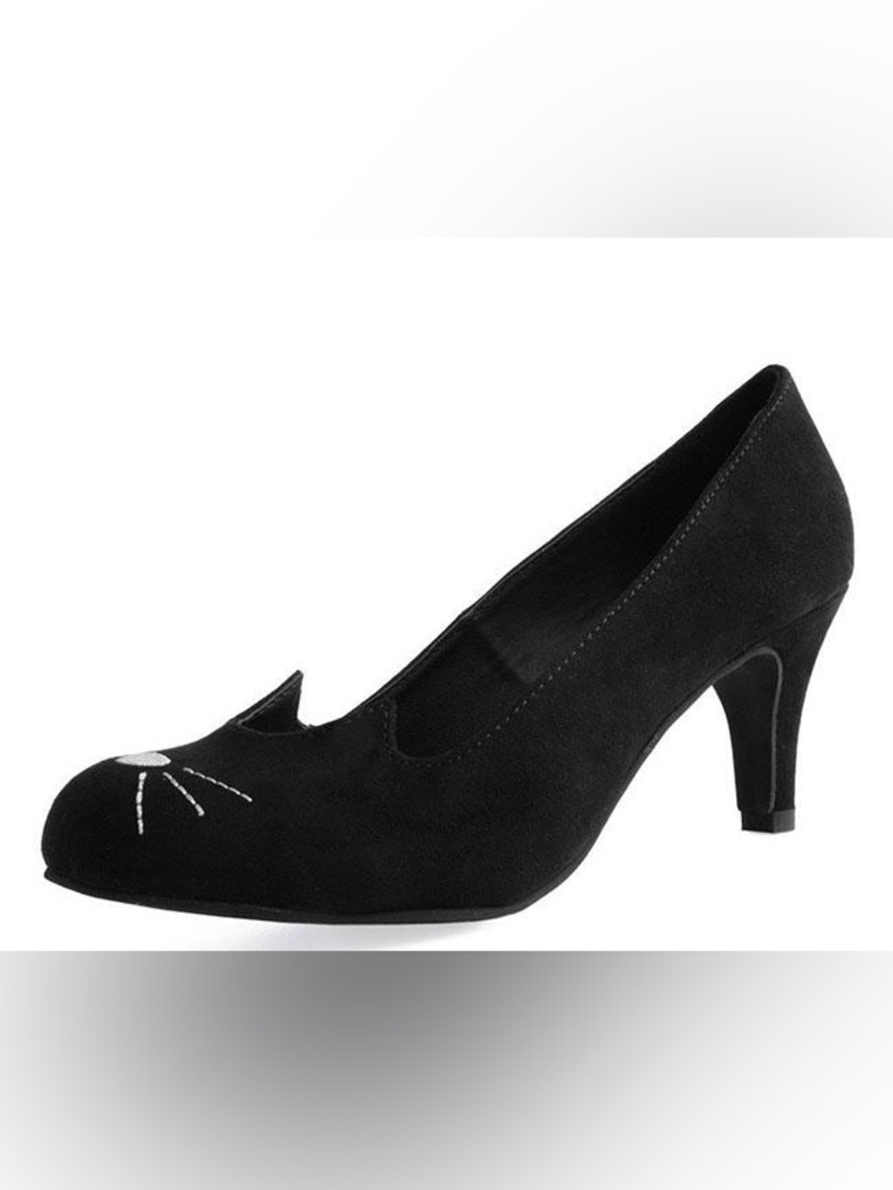 T.U.K Black Suede Sophistakitty ModCloth Pointed Toe Pump